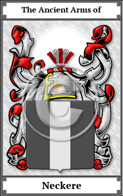 Neckere Family Crest Download (JPG)  Book Plated - 150 DPI