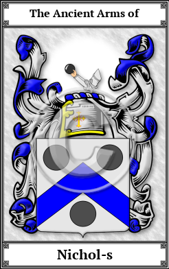 Nichol-s Family Crest Download (JPG)  Book Plated - 150 DPI