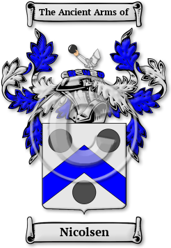 Nicolsen Family Crest Download (jpg) Legacy Series - 150 DPI