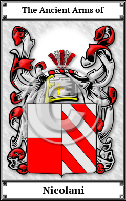 Nicolani Family Crest Download (JPG)  Book Plated - 150 DPI
