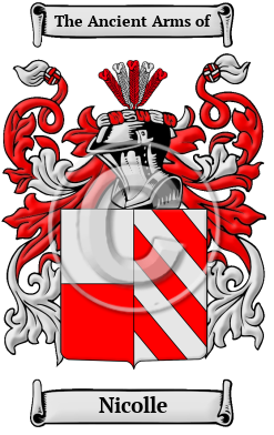 Nicolle Family Crest Download (JPG) Heritage Series - 600 DPI