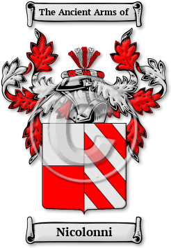 Nicolonni Family Crest Download (jpg) Legacy Series - 150 DPI