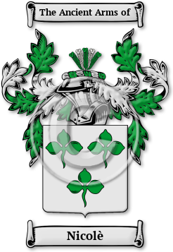 Nicolè Family Crest Download (JPG) Legacy Series - 600 DPI