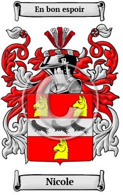 Nicole Family Crest Download (JPG) Heritage Series - 600 DPI