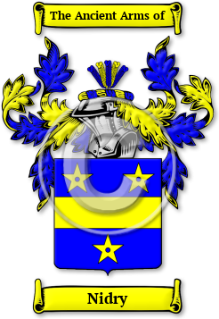 Nidry Family Crest Download (jpg) Legacy Series - 150 DPI