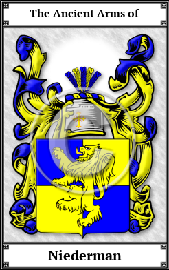 Niederman Family Crest Download (JPG)  Book Plated - 150 DPI