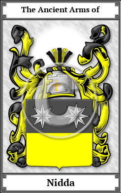 Nidda Family Crest Download (JPG) Book Plated - 600 DPI