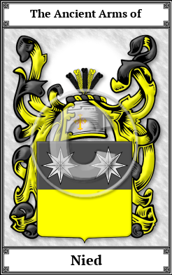 Nied Family Crest Download (JPG)  Book Plated - 150 DPI