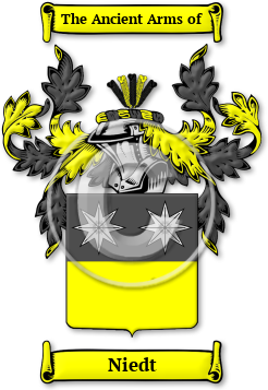 Niedt Family Crest Download (jpg) Legacy Series - 150 DPI