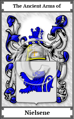 Nielsene Family Crest Download (JPG) Book Plated - 600 DPI