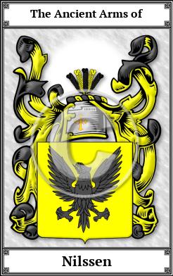 Nilssen Family Crest Download (JPG) Book Plated - 600 DPI