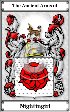 Nightingirl Family Crest Download (JPG)  Book Plated - 150 DPI