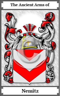 Nemitz Family Crest Download (JPG)  Book Plated - 150 DPI