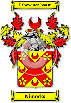 Nimocks Family Crest Download (jpg) Legacy Series - 150 DPI