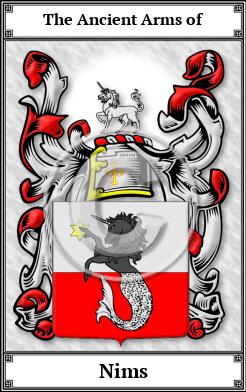 Nims Family Crest Download (JPG)  Book Plated - 150 DPI