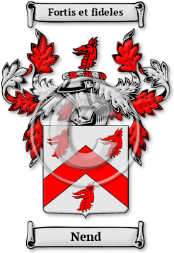 Nend Family Crest Download (jpg) Legacy Series - 150 DPI