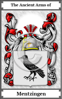 Mentzingen Family Crest Download (JPG) Book Plated - 600 DPI