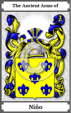 Niño Family Crest Download (JPG)  Book Plated - 150 DPI
