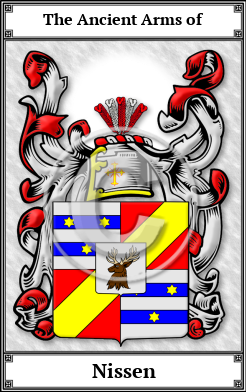 Nissen Family Crest Download (JPG)  Book Plated - 150 DPI