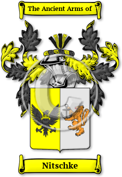 Nitschke Family Crest Download (jpg) Legacy Series - 150 DPI