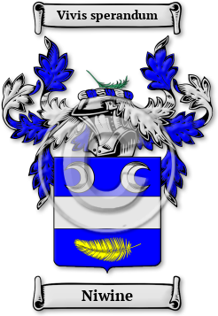 Niwine Family Crest Download (jpg) Legacy Series - 150 DPI