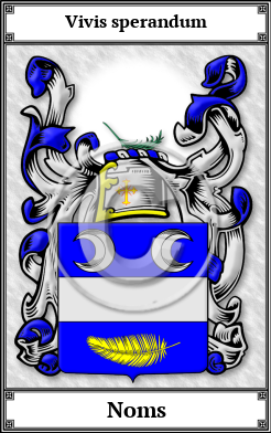 Noms Family Crest Download (JPG)  Book Plated - 150 DPI