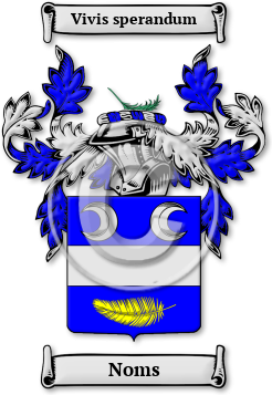 Noms Family Crest Download (jpg) Legacy Series - 150 DPI