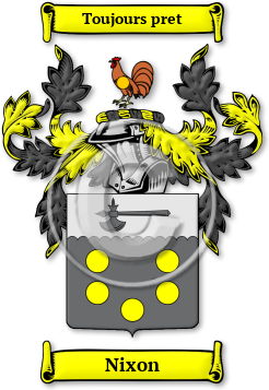 Nixon Family Crest Download (jpg) Legacy Series - 150 DPI