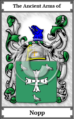 Nopp Family Crest Download (JPG)  Book Plated - 150 DPI
