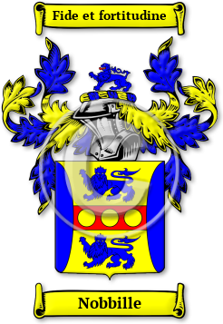 Nobbille Family Crest Download (jpg) Legacy Series - 150 DPI