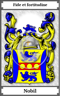 Nobil Family Crest Download (JPG) Book Plated - 600 DPI
