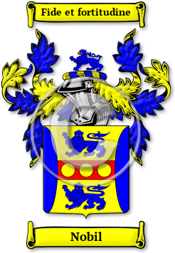 Nobil Family Crest Download (JPG) Legacy Series - 600 DPI