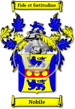 Nobile Family Crest Download (JPG) Legacy Series - 600 DPI