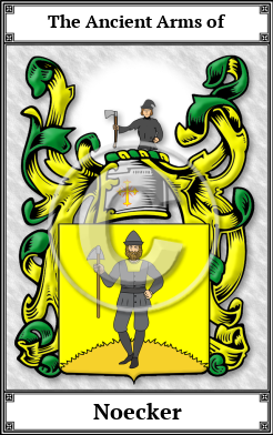 Noecker Family Crest Download (JPG)  Book Plated - 150 DPI