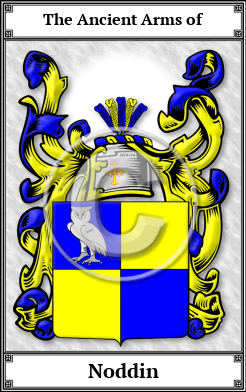 Noddin Family Crest Download (JPG)  Book Plated - 150 DPI