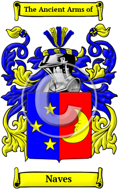 Naves Family Crest Download (JPG) Heritage Series - 600 DPI