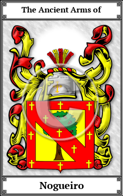 Nogueiro Family Crest Download (JPG) Book Plated - 600 DPI