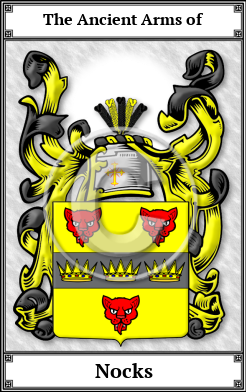 Nocks Family Crest Download (JPG)  Book Plated - 150 DPI