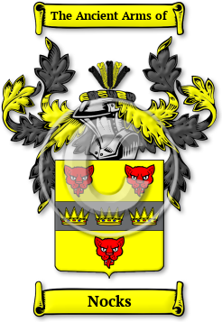 Nocks Family Crest Download (jpg) Legacy Series - 150 DPI