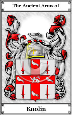 Knolin Family Crest Download (JPG) Book Plated - 600 DPI