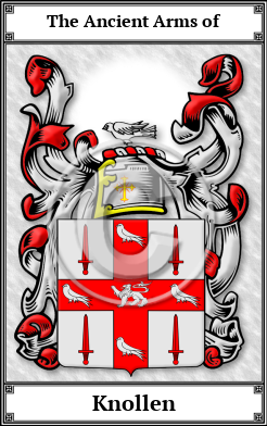 Knollen Family Crest Download (JPG) Book Plated - 600 DPI