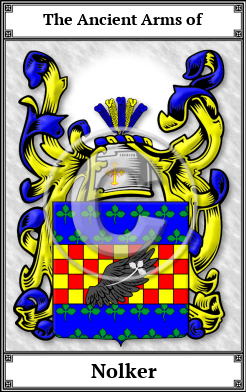 Nolker Family Crest Download (JPG)  Book Plated - 150 DPI