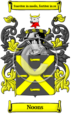 Noons Family Crest Download (JPG) Heritage Series - 600 DPI