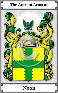 Noon Family Crest Download (JPG)  Book Plated - 150 DPI