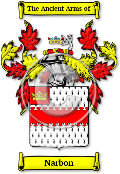 Narbon Family Crest Download (jpg) Legacy Series - 150 DPI