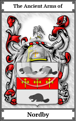 Nordby Family Crest Download (JPG) Book Plated - 600 DPI