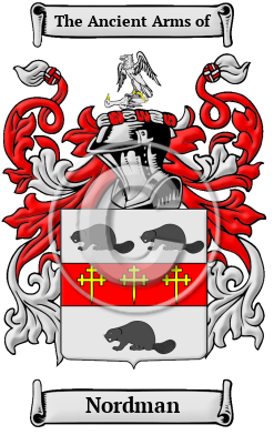 Nordman Family Crest/Coat of Arms