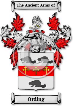 Ording Family Crest Download (jpg) Legacy Series - 150 DPI