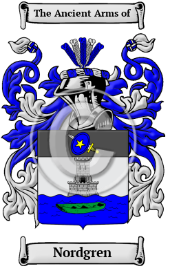Nordgren Family Crest/Coat of Arms