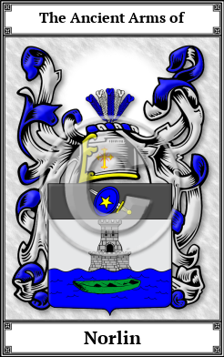 Norlin Family Crest Download (JPG) Book Plated - 600 DPI